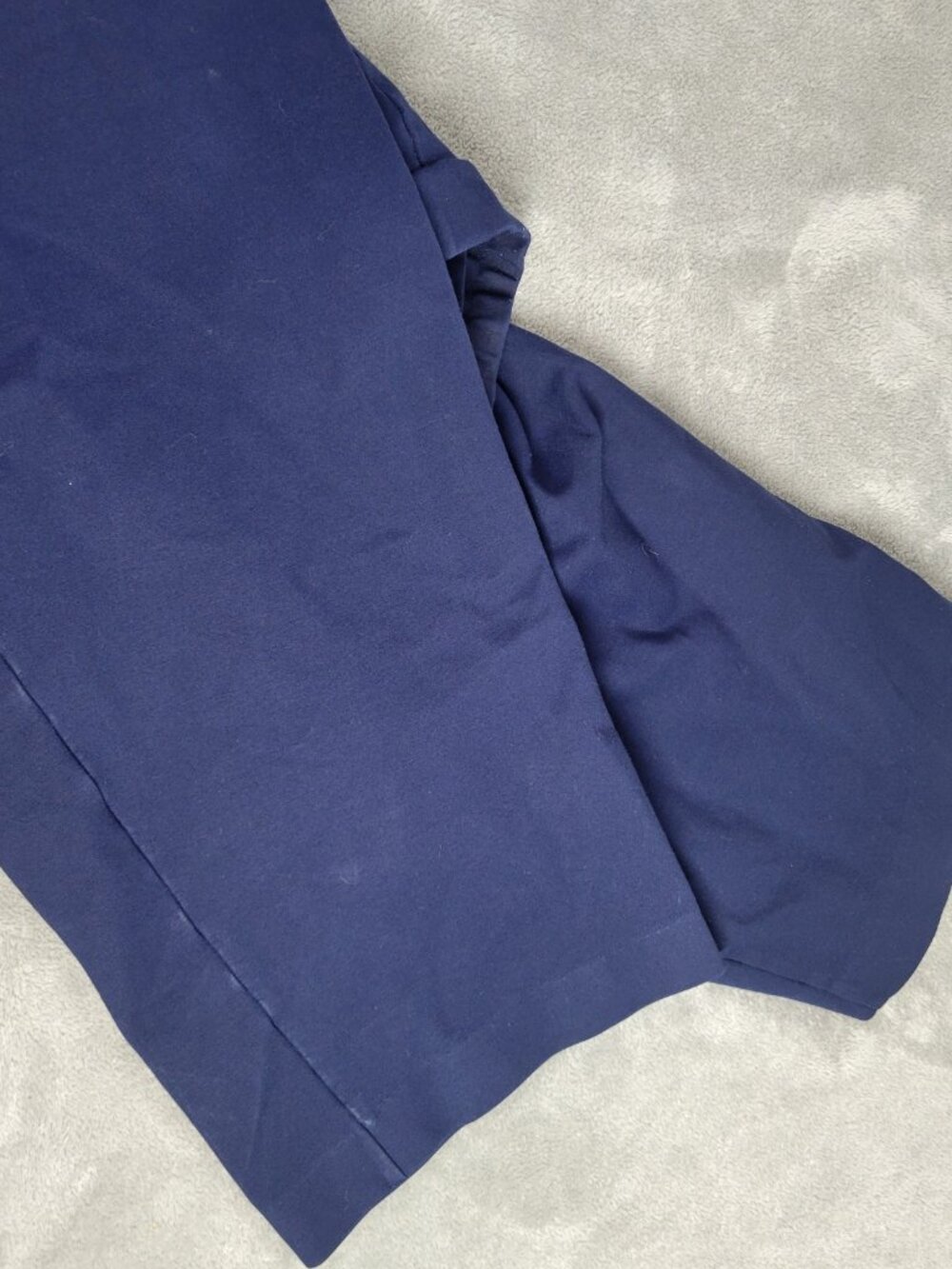 Susan Graver Womens Pants 3X Blue Straight Leg Knit Pull On Stretch BLU64E - Picture 5 of 11